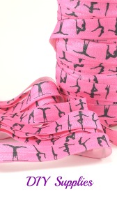 pink gymnastics elastic